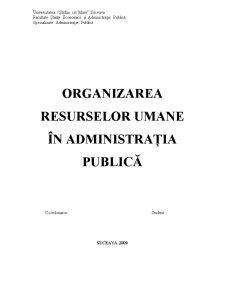 Recrutarea și Selecția Funcționarilor Publici - Pagina 1