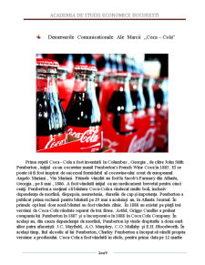 Analiza comparativă a mărcilor Coca Cola și Pepsi Cola - Pagina 2