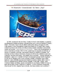 Analiza comparativă a mărcilor Coca Cola și Pepsi Cola - Pagina 5