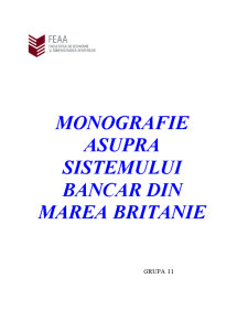 Monografie asupra sistemului bancar din Marea Britanie - Pagina 1