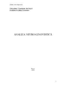 Analiza neuro-lingvistică - Pagina 1
