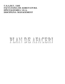 Plan de afaceri pentru firma Vogaspro - Pagina 1