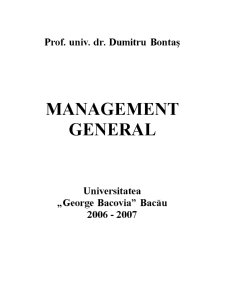 Management General - Pagina 1