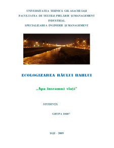 Ecologizarea Râului Bahlui - Pagina 1