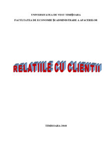 Relațiile cu clienții - Pagina 1