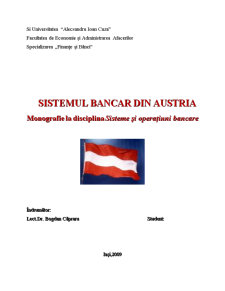 Sistemul Bancar din Austria - Pagina 1