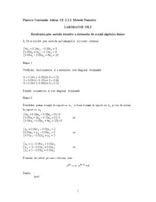 Metode Numerice - Pagina 1