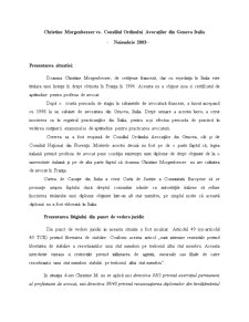 Christine Morgenbesser vs Consiliul Ordinului Avocaților din Genova Italia - noiembrie 2003 - Pagina 1