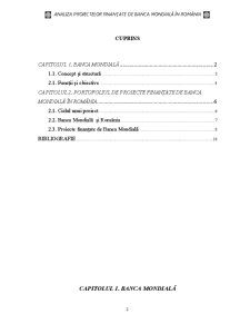 Analiza Proiectelor Finanțate de Banca Mondială în România - Pagina 2