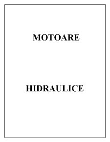 Motoare Hidraulice - Pagina 1