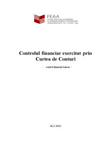 Controlul financiar exercitat prin Curtea de Conturi - Pagina 1