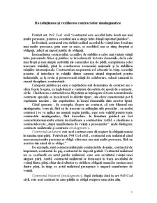 Rezoluțiunea și Rezilierea Contractelor Sinalagmatice - Pagina 1