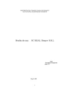 Studiu de Caz SC REAL Brașov - Pagina 1