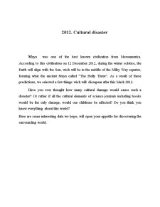 2012 - Cultural Disaster - Pagina 1