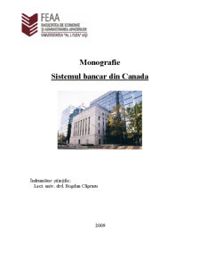 Sistemul Bancar din Canada - Pagina 1