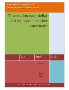 The Euro-Dollar Relation and its Impact on Other Currencies - Pagina 1