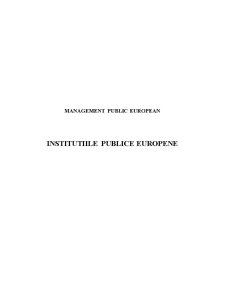 Instituțiile publice europene - Pagina 1