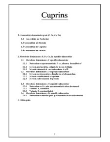 Metode de Determinare a P,Cu,Fe și Zn Specifice Alimentelor - Pagina 2