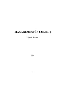 Managementul în comerț - Pagina 1