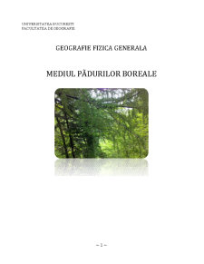 Mediul Pădurilor Boreale - Pagina 1
