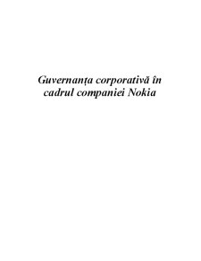 Guvernanță corporativă în cadrul Nokia - Pagina 1