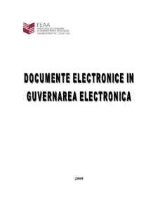 Documente electronice în guvernarea electronică - Pagina 1