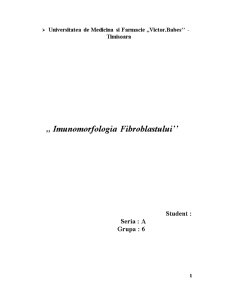 Imunomorfologia Fibroblastului - Pagina 1