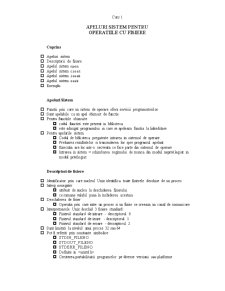 Sistemul de Operare - Apeluri Sistem - Pagina 1