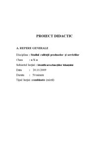 Proiect didactic - studiul calității produselor și serviciilor - Pagina 2