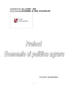 Economie și politică agrară - Pagina 1