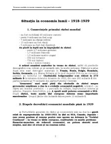 Economia mondială și economia românească după primul război mondial - Pagina 2