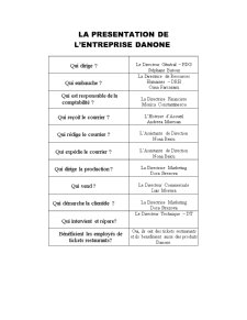 Le Stage en Entreprise - SC Danone SA - Pagina 5