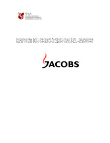 Raport de Cercetare Cafea Jacobs - Pagina 1