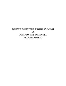 Obiect Oriented Programming vs Component Oriented Programming - Pagina 1