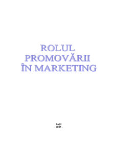 Rolul promovării în marketing - Pagina 2