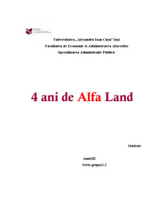 4 Ani de Alfa Land - Pagina 1