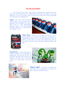 Proiect Pepsi - Marketing Mix cei 4P - Pagina 5