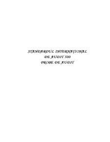Standardul Internațional de Audit 500 - Pagina 1