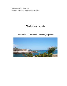 Marketing Turistic - Tenerife, Insulele Canare, Spania - Pagina 1