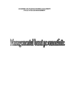 Managementul bazat pe cunoștințe - Pagina 1