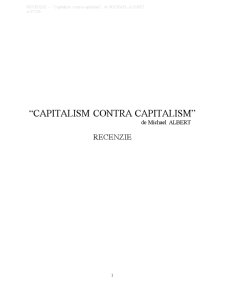 Recenzie - capitalism contra capitalism de Michael Albert - Pagina 1