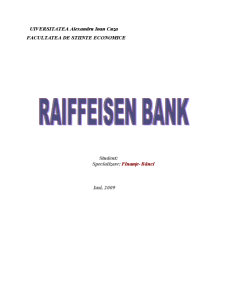 Practică la Raiffeisen Bank - Pagina 1