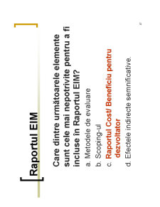 Evaluarea Impactului asupra Mediului - Pagina 243