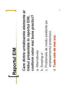 Evaluarea Impactului asupra Mediului - Pagina 244