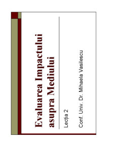 Evaluarea Impactului asupra Mediului - Pagina 273