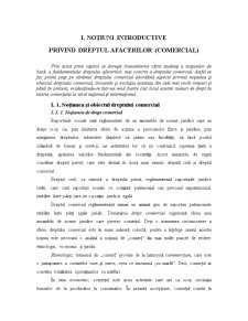 Noțiuni introductive privind dreptul afacerilor (comercial) - Pagina 1