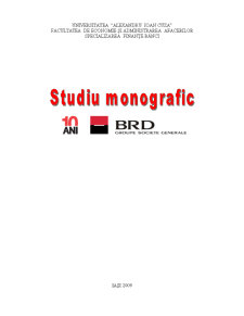 Studiu Monografic BRD - Pagina 1