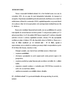 Raporul practicii de producție la BC Moldindconbank SA - Pagina 2