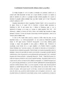 Contribuția lui Friedrich Ratzel la definirea științei geopolitice - Pagina 1