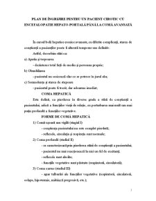 Plan de Îngrijire pentru un Pacient Cirotic cu Encefalopatie Hepato - Pagina 1